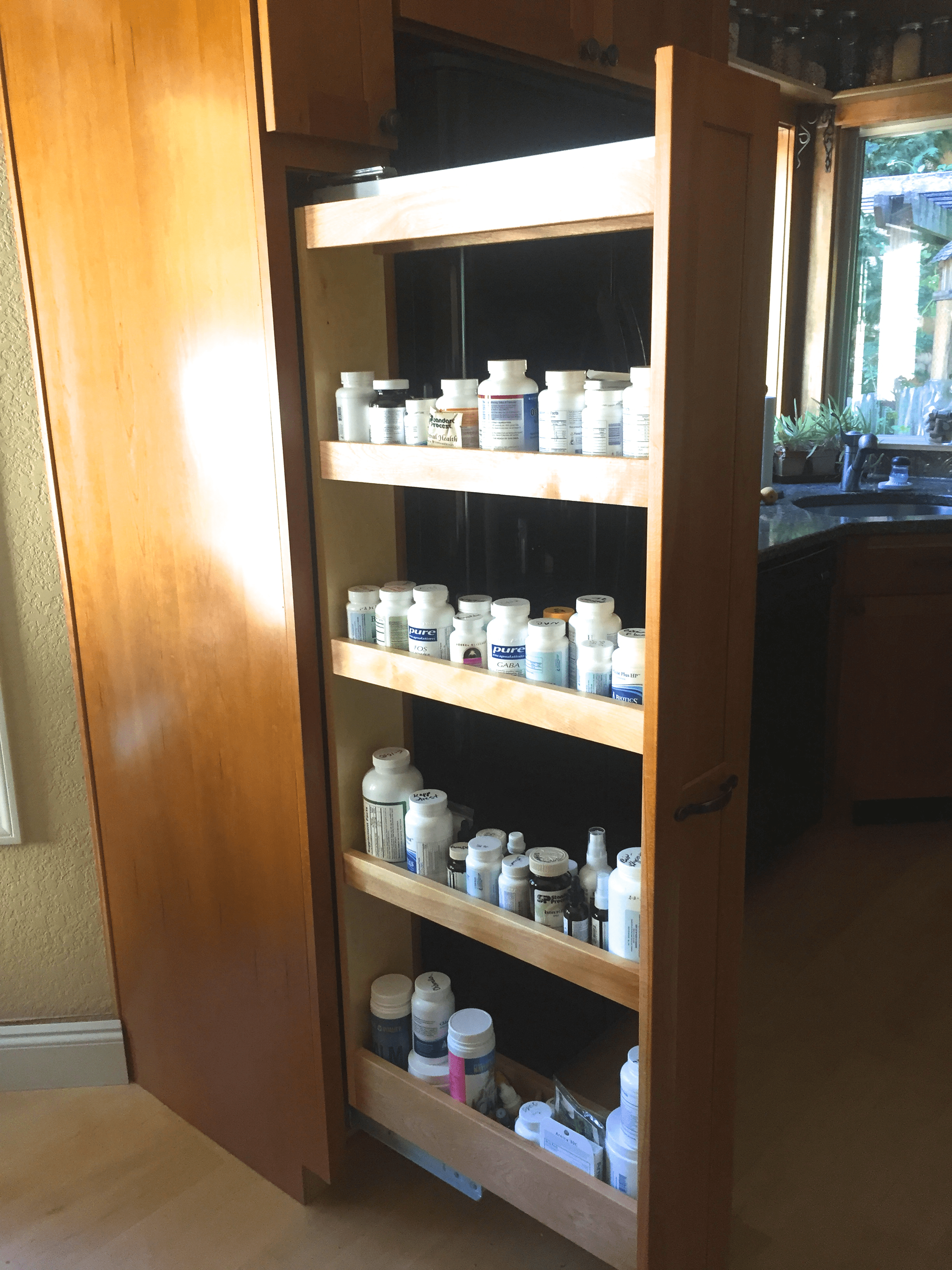 Terri Ward's Supplement Cabinet