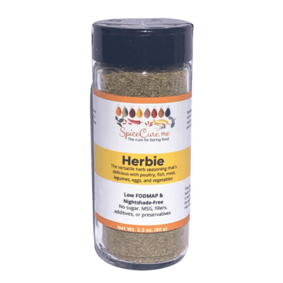 Jar of Herbie AIP Low-FODMAP Herbal Seasoning