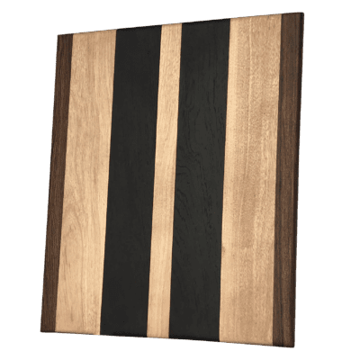 cherry cutting board with wenge and bocote