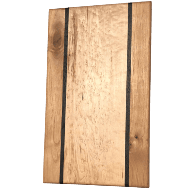 maple cutting board with wenge and alder