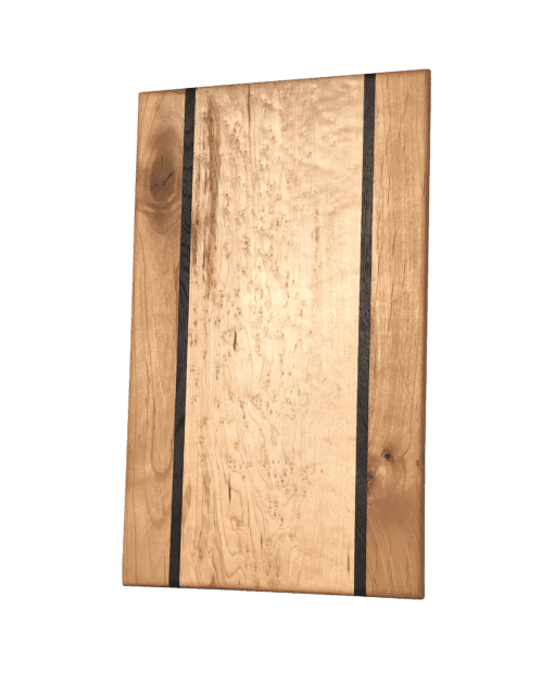 maple cutting board with wenge and alder