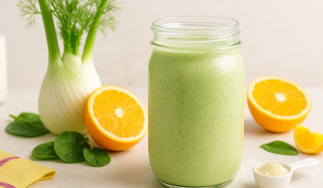 Fennel and Orange Smoothie (Non-Dairy, Calcium-Rich)