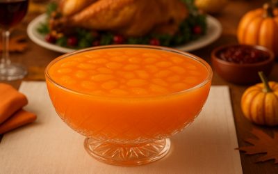 Healthified Orange Gelatin Salad (No Added Sugars, Vegan Option)