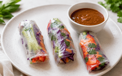 Rainbow Salad Rolls – Easy No-Cook Dinner Bar